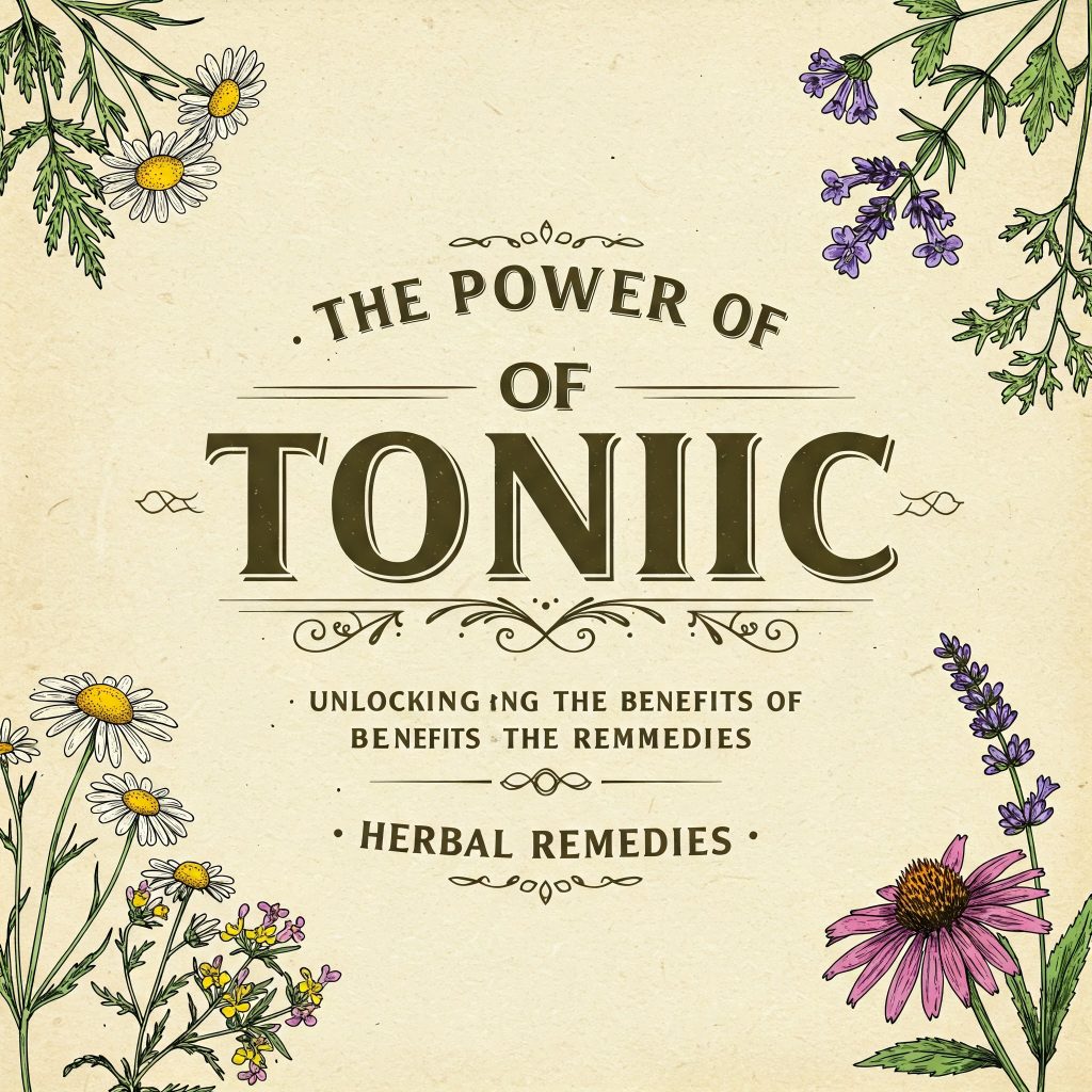 The Power of Tonic: Unlocking the Benefits of Herbal Remedies